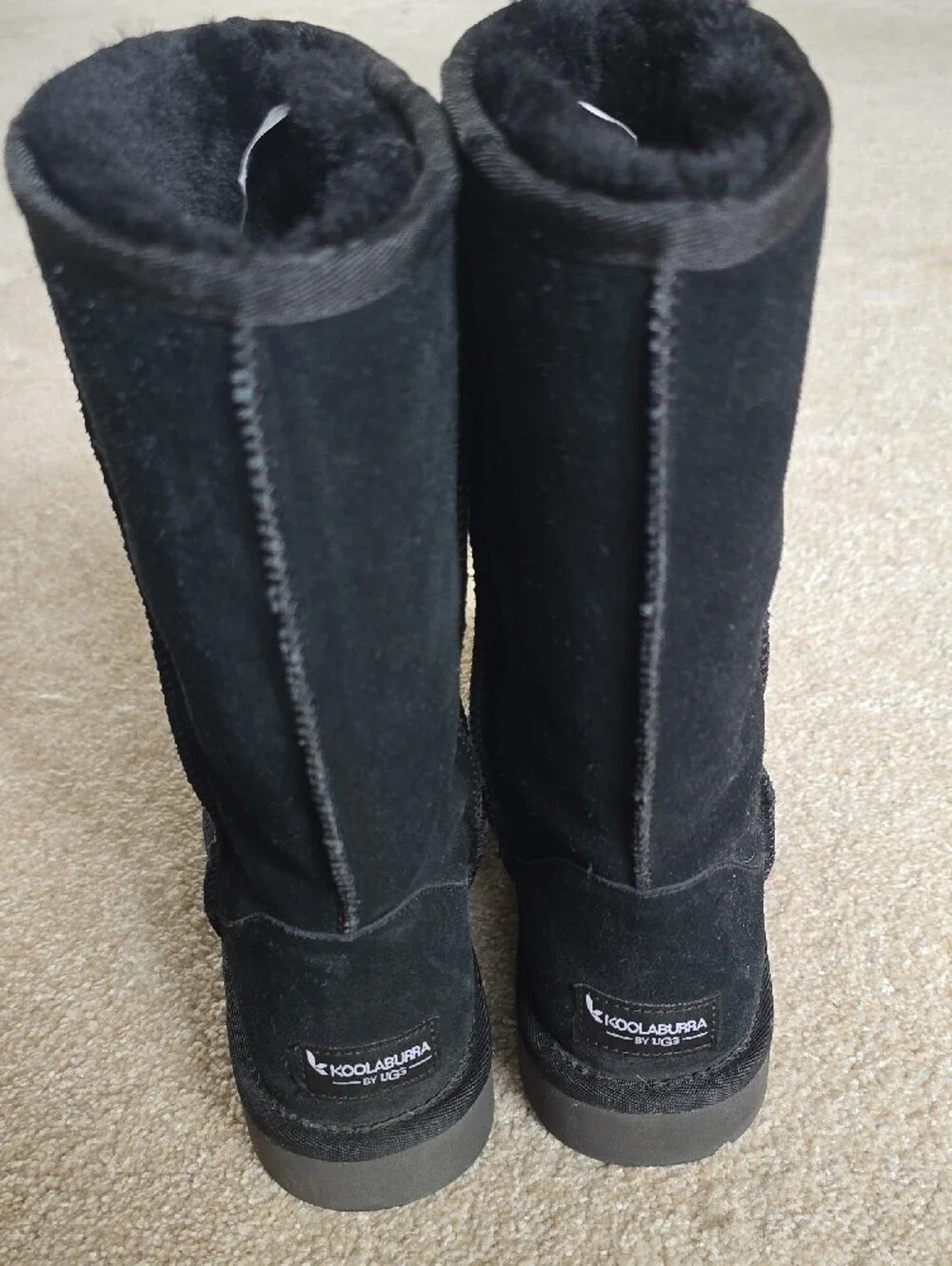 Koolaburra Mid-Calf Black Suede Winter Boots
